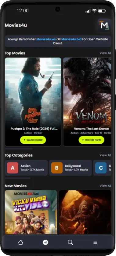 Movies4u App